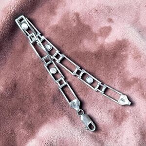 Vintage Italian Sterling Silver Bracelet